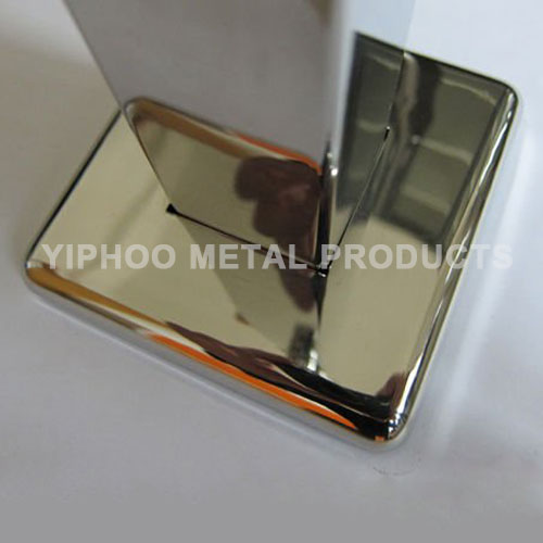Golden Color Square Stainless Steel Decorative Cover for Modern Balcony Pipe Railing 