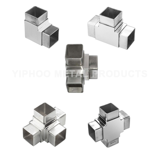 Stainless Steel 3 Way Square Tube Connectors