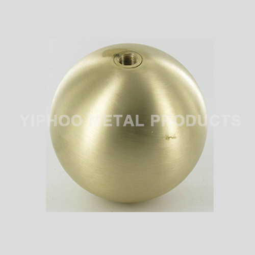 Brushed Hairline Golden Stainless Steel Screw Ball
